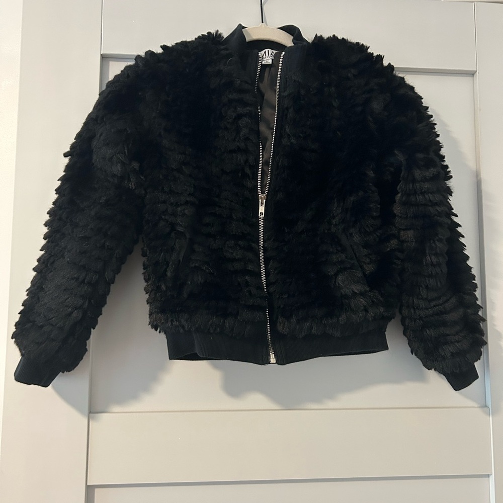 MIA Kids Faux Fur Black Jacket